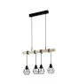 Eglo Pendant Townshend 5 Steel Wood Black | IP20 - Suitable for 4x E27 