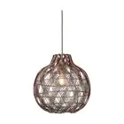 Good&Mojo Pendant Mendoza Bamboo Burgundy S | Suitable for 1x E27 