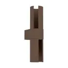 Eglo Wall Light Montelauro Aluminium Rusty Up & Down 7W 800lm - 865 Daylight | IP65